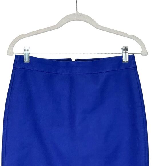 J Crew Royal Blue # 2 Pencil Skirt | Size 2 - Picture 2 of 6